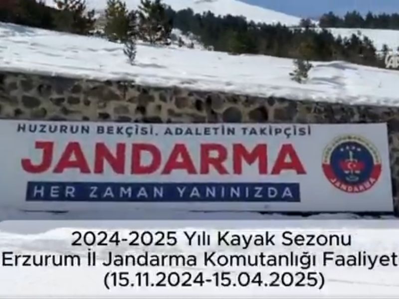 İl Jandarma Komutanlığından Kayak Merkezlerinde Güvenli Turizm İçin Etkin Tedbirler