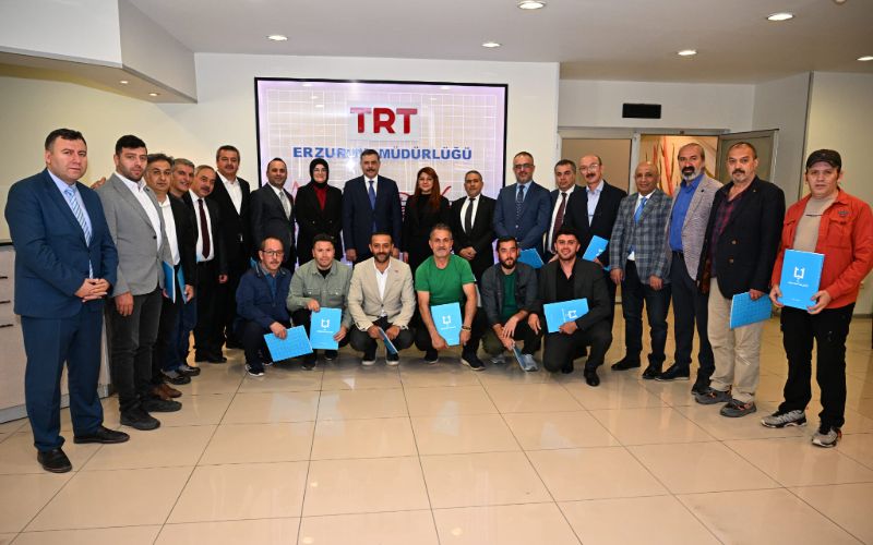 Vali Mustafa Çiftçi, TRT Erzurum Bölge Müdürlüğünü Ziyaret Etti